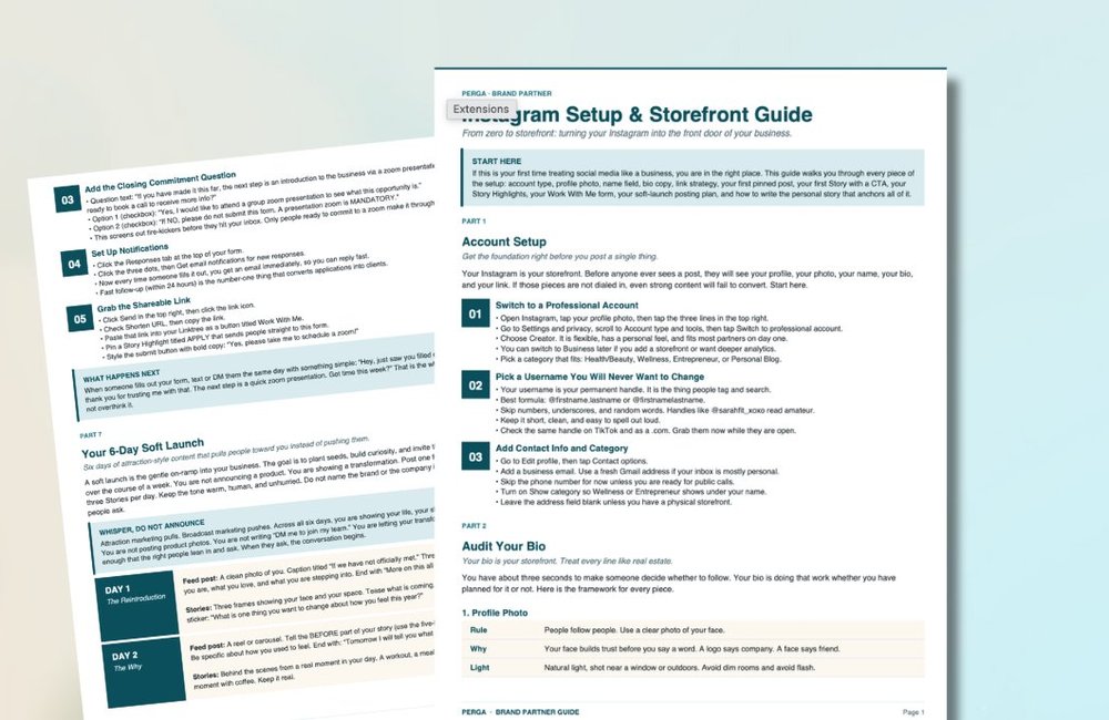 Instagram setup and storefront guide
