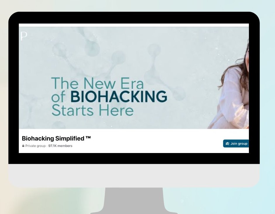 Biohacking Simplified customer Facebook group