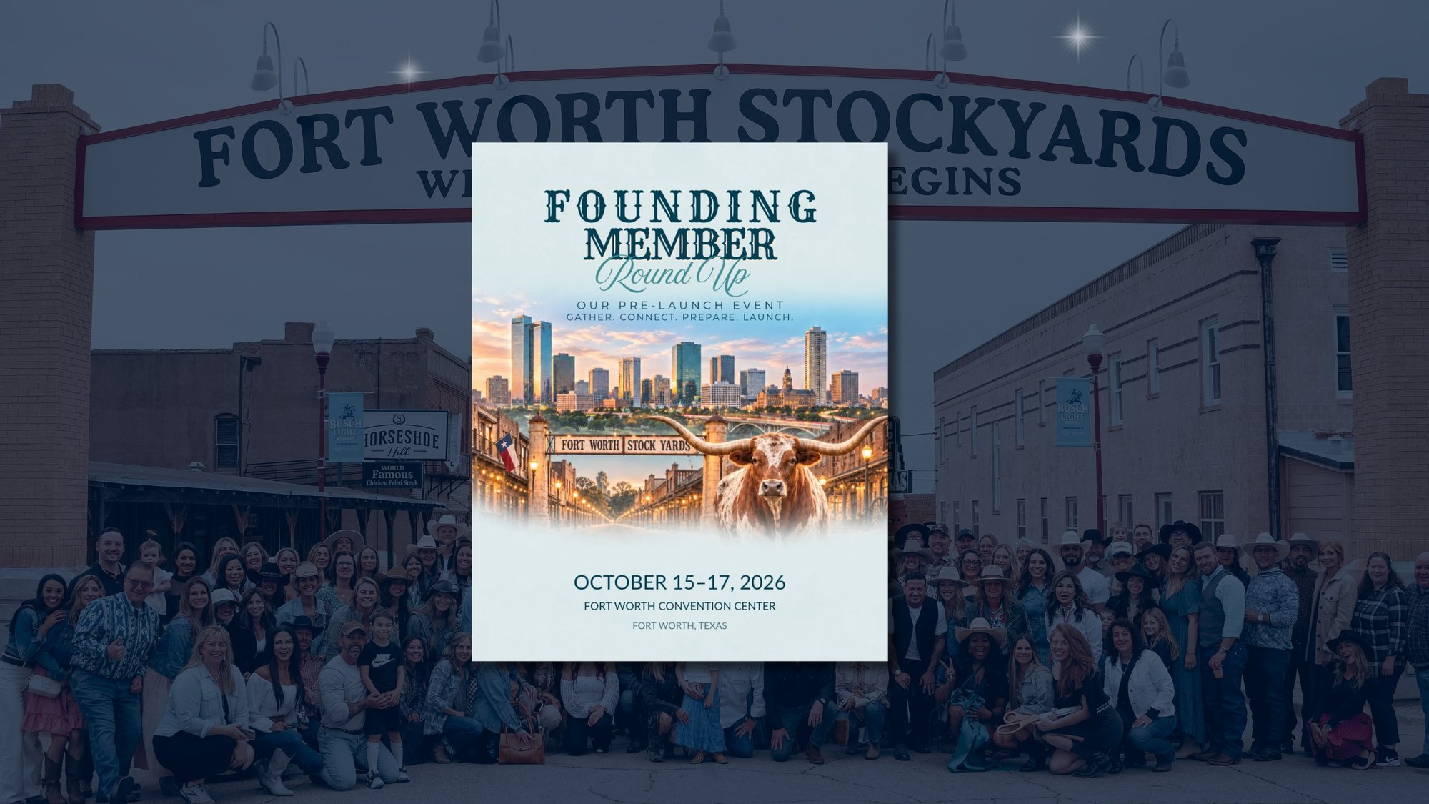 Founding Member Round Up, October 15 to 17 2026, Fort Worth Convention Center
